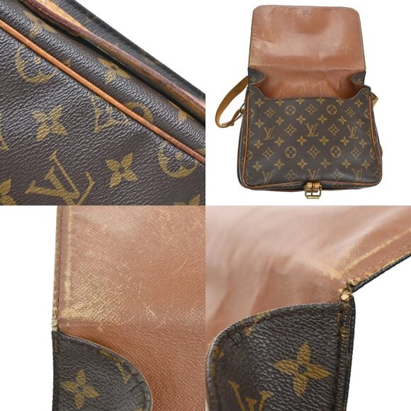 LOUIS VUITTON Cartouchiere GM Shoulder Bag Monogram Leather Brown M51252 69KB251 - Picture 10 of 16